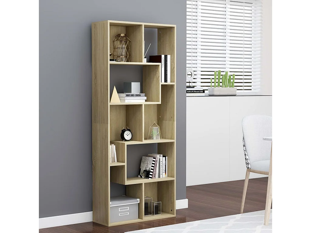 Bibliothèque Chêne sonoma 67x24x161