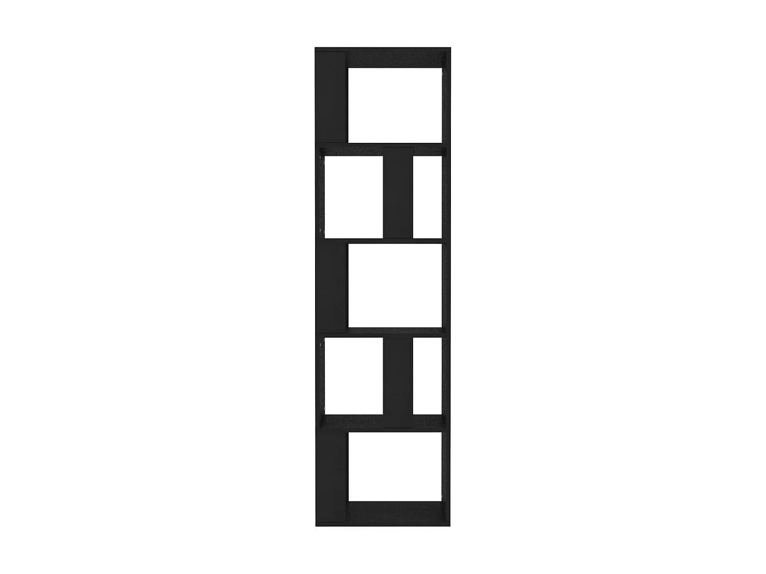 Bibliothèque-Séparateur de pièce Noir 45x24x159