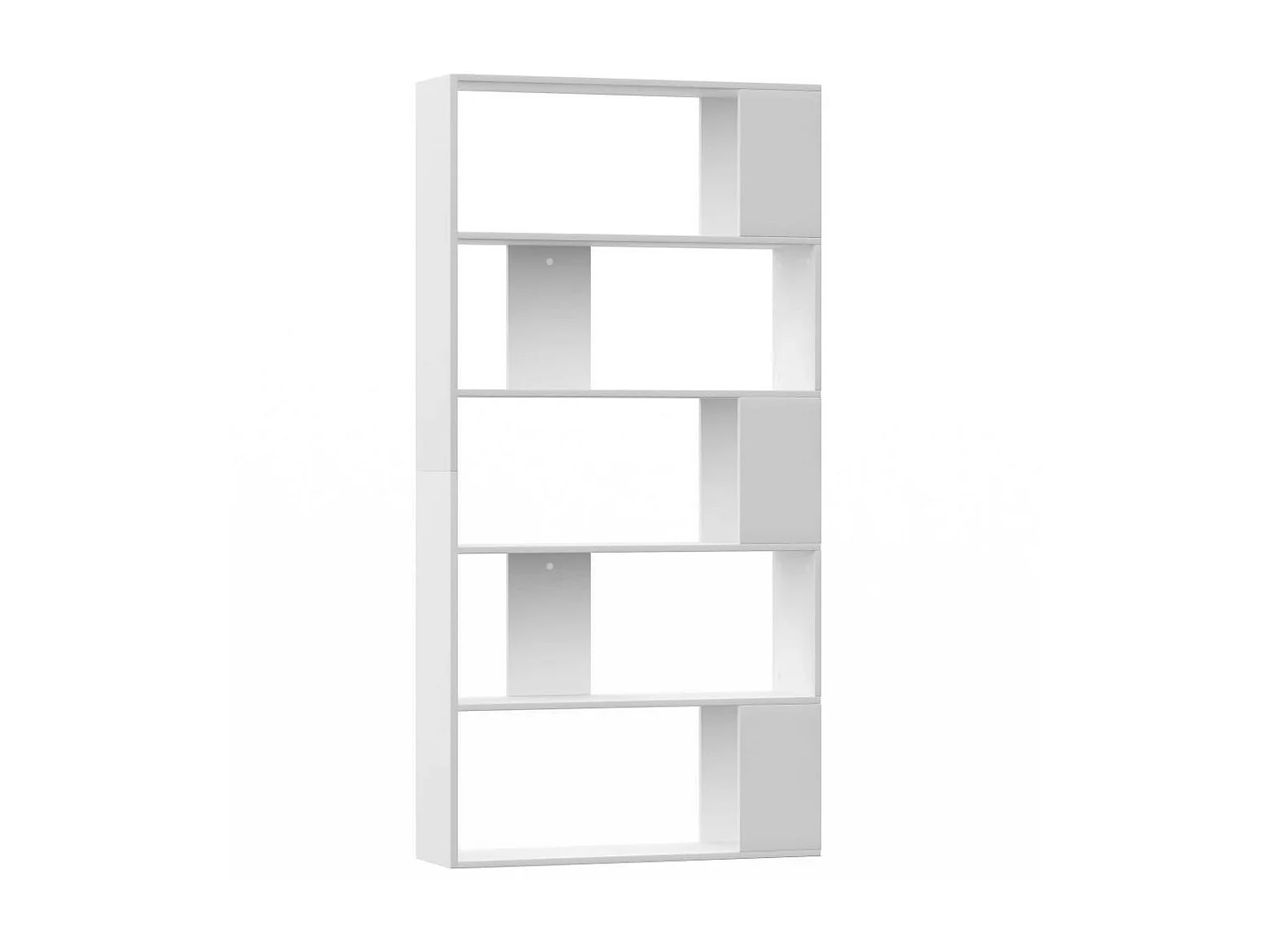 Bibliothèque-Séparateur de pièce Blanc 80x24x159