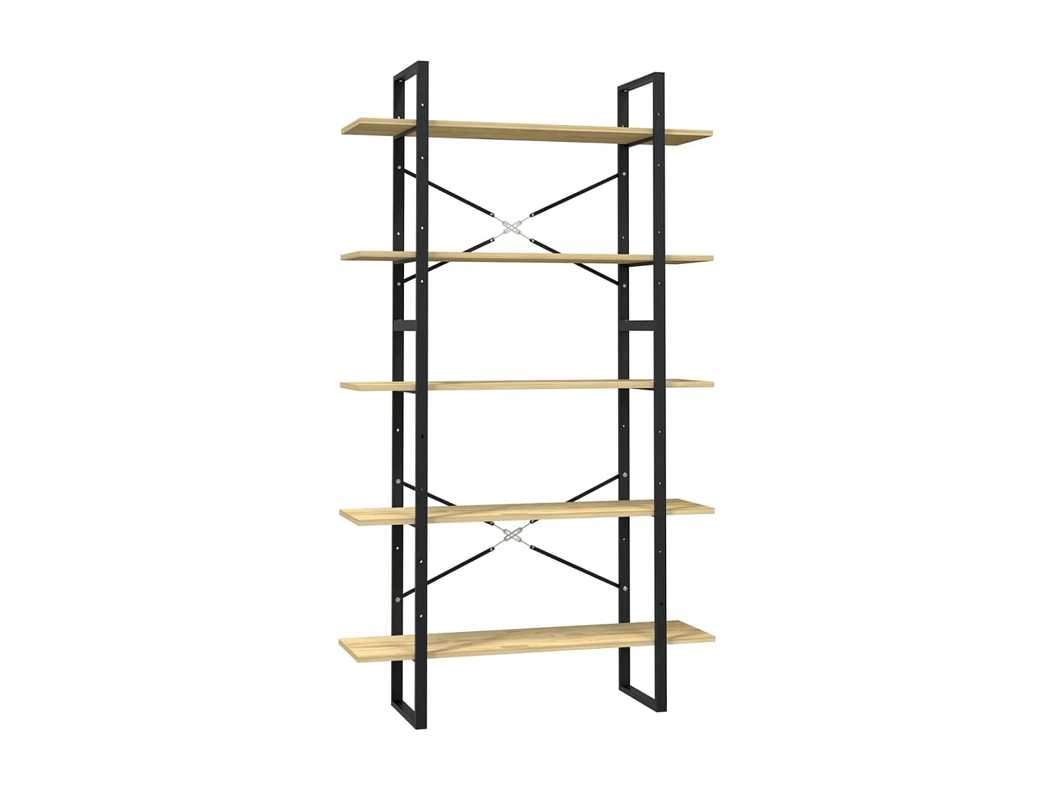 Bibliothèque à 5 niveaux 100x30x175 Bois de pin