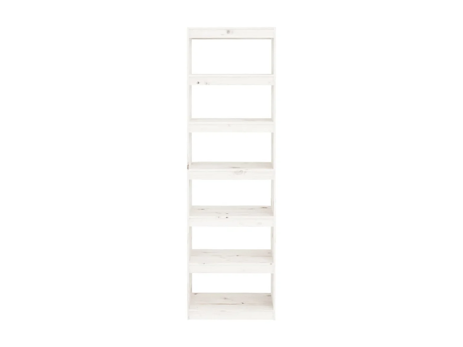 Bibliothèque-Séparateur de pièce Blanc 60x30x199,5 Pin solide