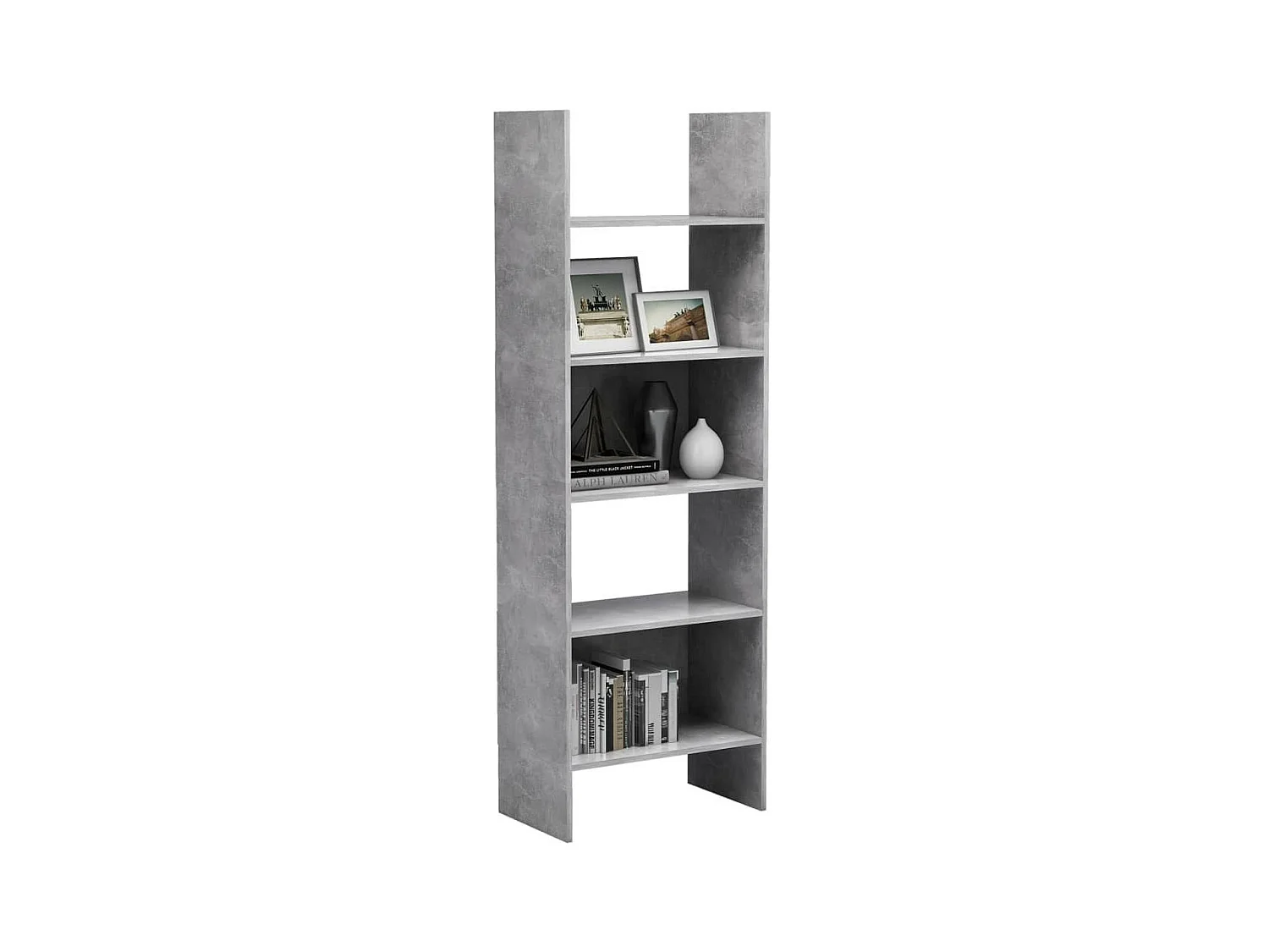Bibliothèque Gris béton 60x35x180