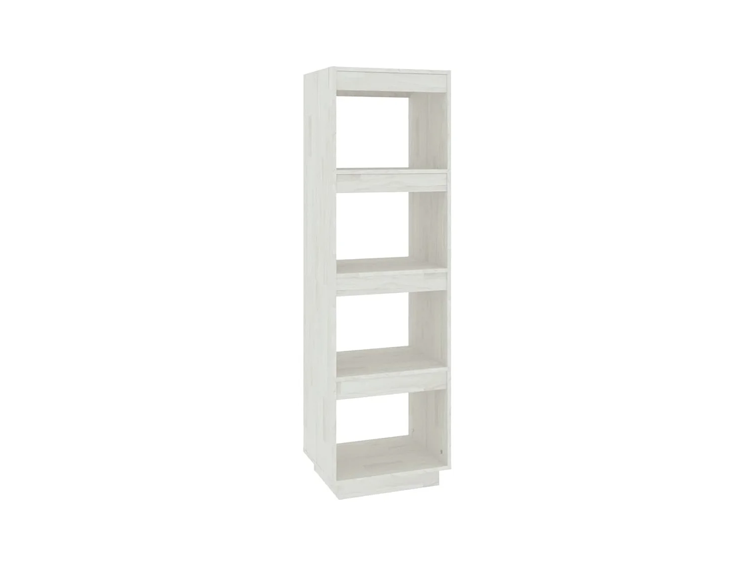 Bibliothèque-Séparateur de pièce Blanc 40x35x135 Pin massif