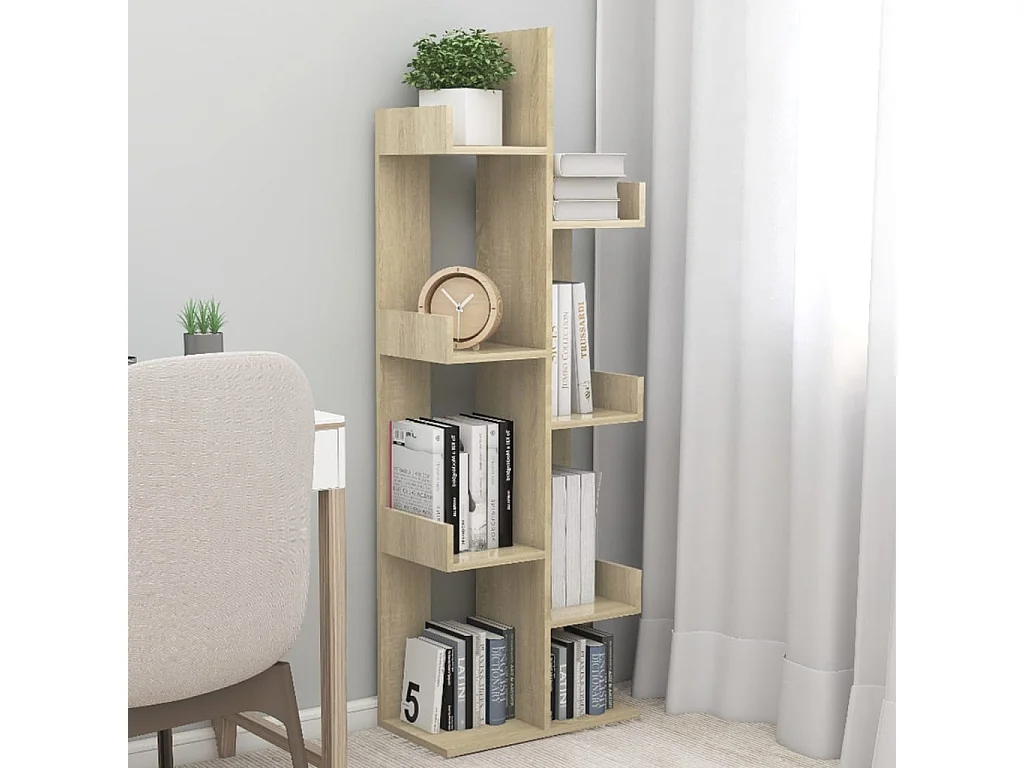 Bibliothèque Chêne sonoma 48x25,5x140