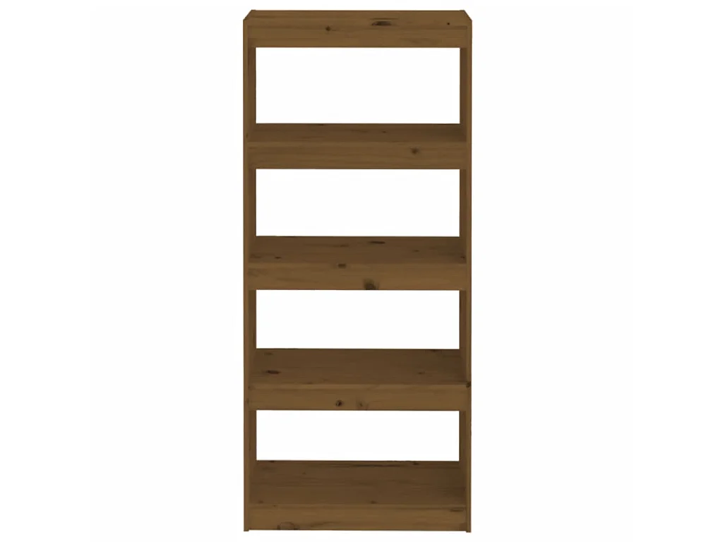 Bibliothèque-Séparateur de pièce Marron miel 60x30x135,5 Pin