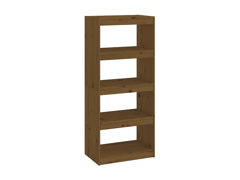 Bibliothèque-Séparateur de pièce Marron miel 60x30x135,5 Pin