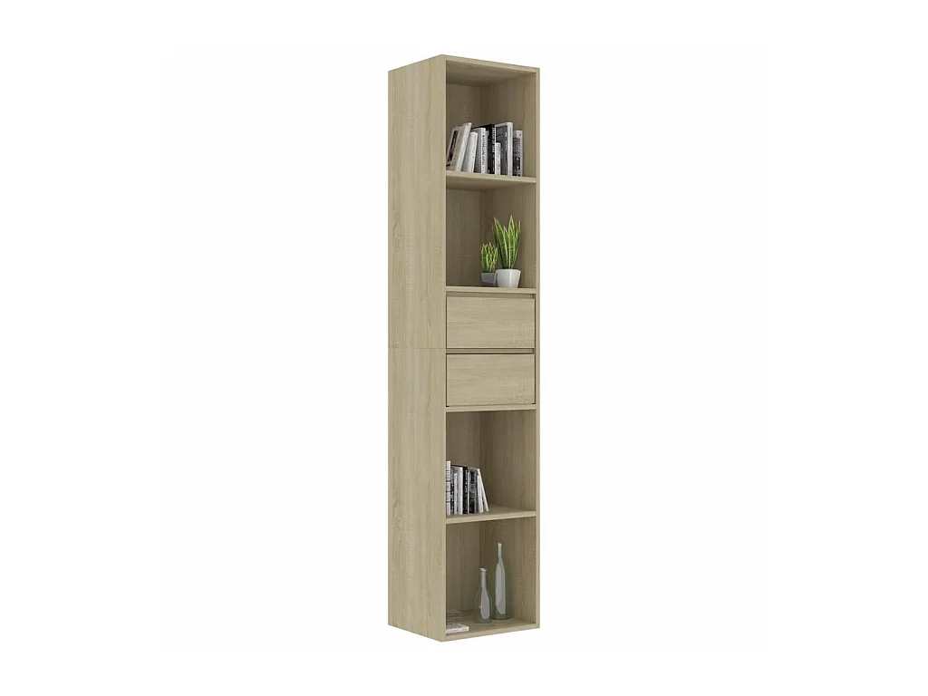 Bibliothèque Chêne sonoma 36x30x171