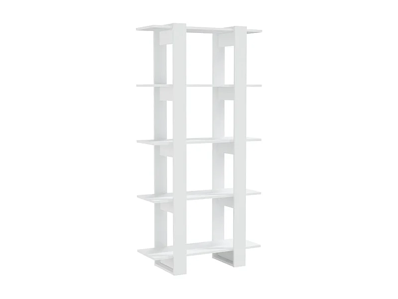Bibliothèque-Séparateur de pièce Blanc 80x30x160