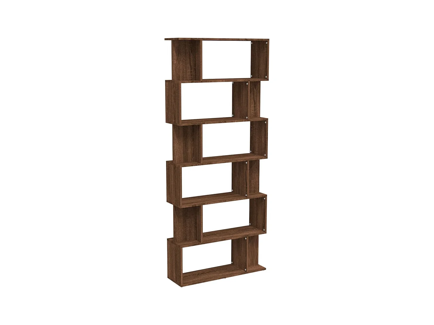 Estantería/Biombo madera contrachapada marrón roble 80x24x192cm