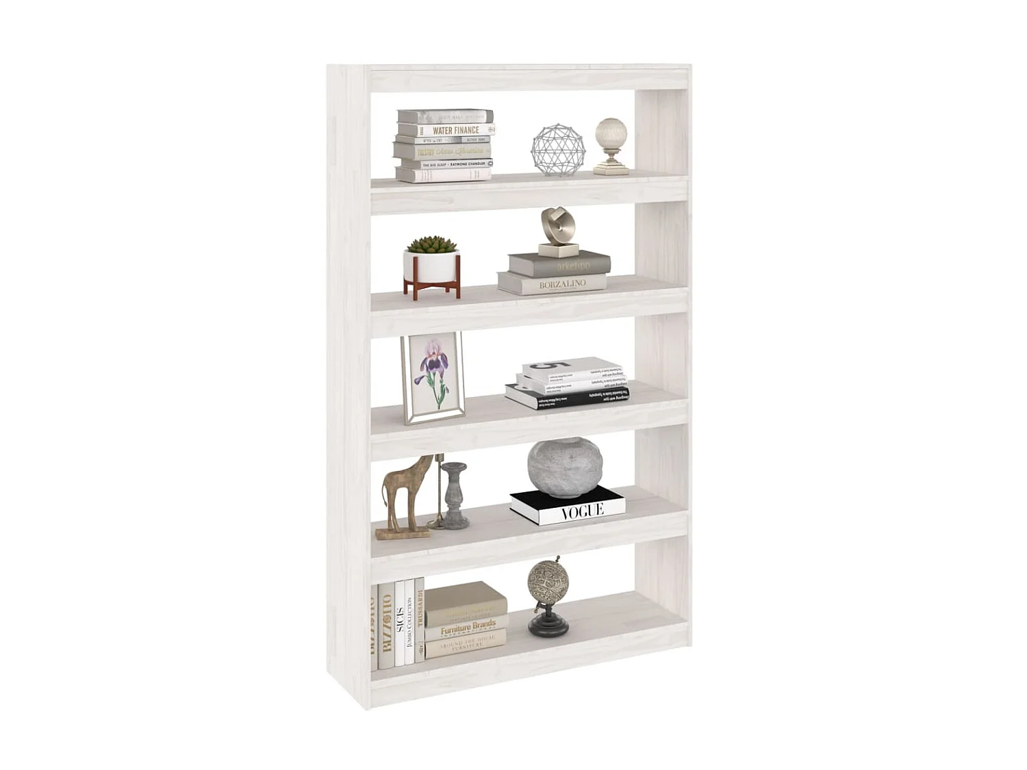 Bibliothèque-Séparateur de pièce Blanc 100x30x167,5 Pin