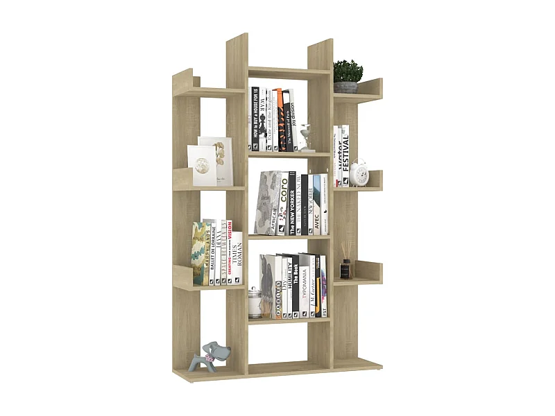 Bibliothèque Chêne Sonoma 86x25,5x140