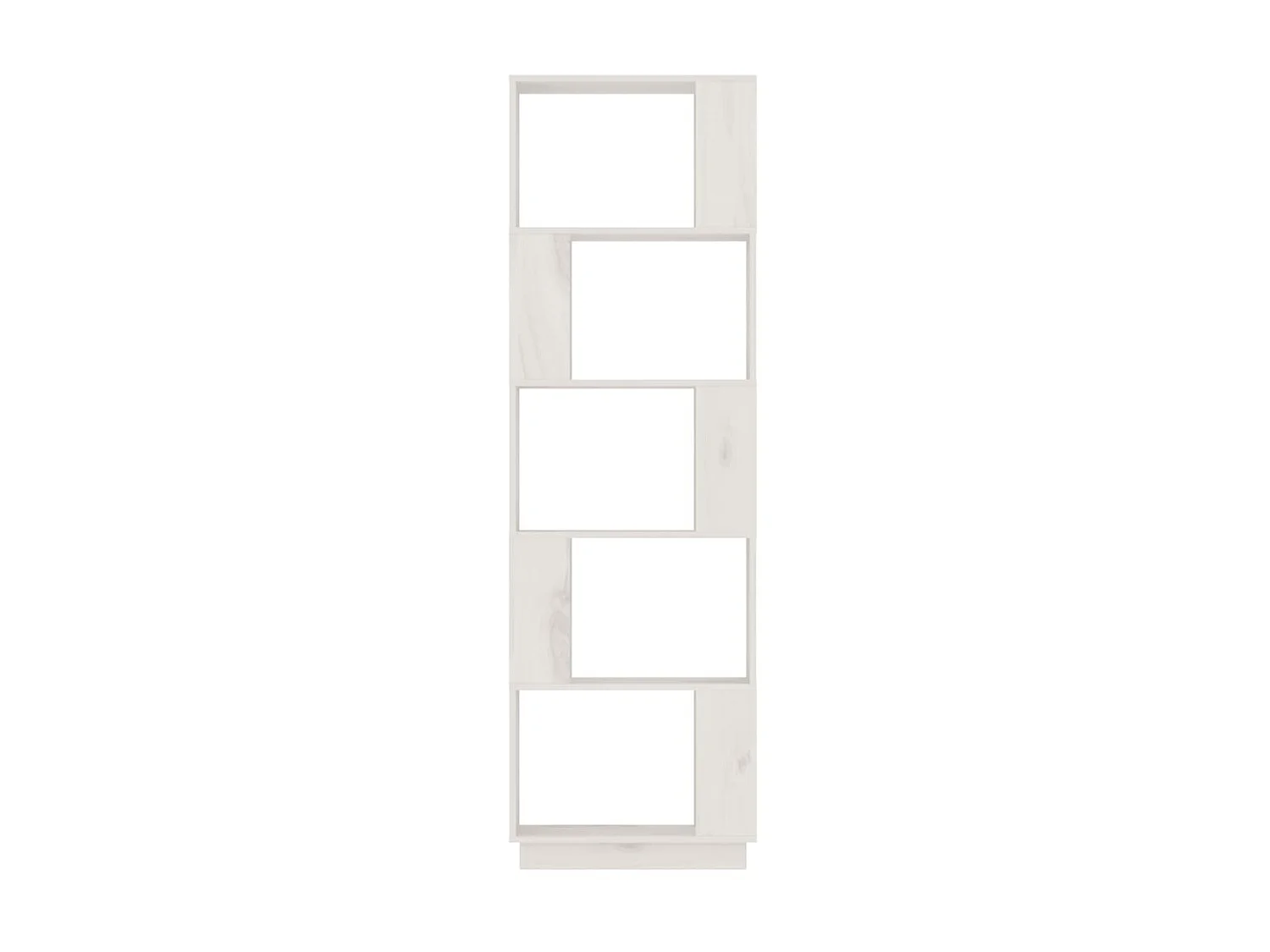 Bibliothèque-Séparateur de pièce Blanc 51x25x163,5 Pin solide