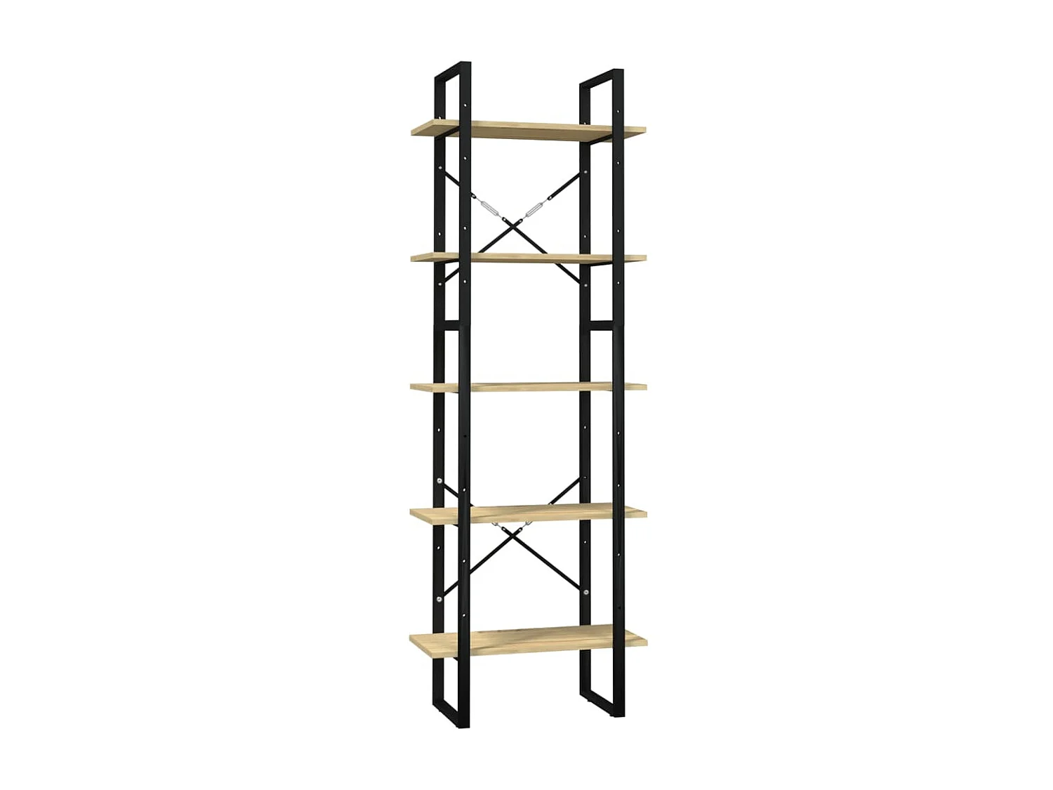 Bibliothèque à 5 niveaux 60x30x175 Bois de pin