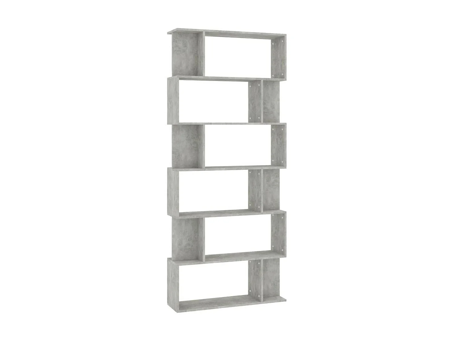 Bibliothèque-Séparateur de pièce Gris béton 80x24x192