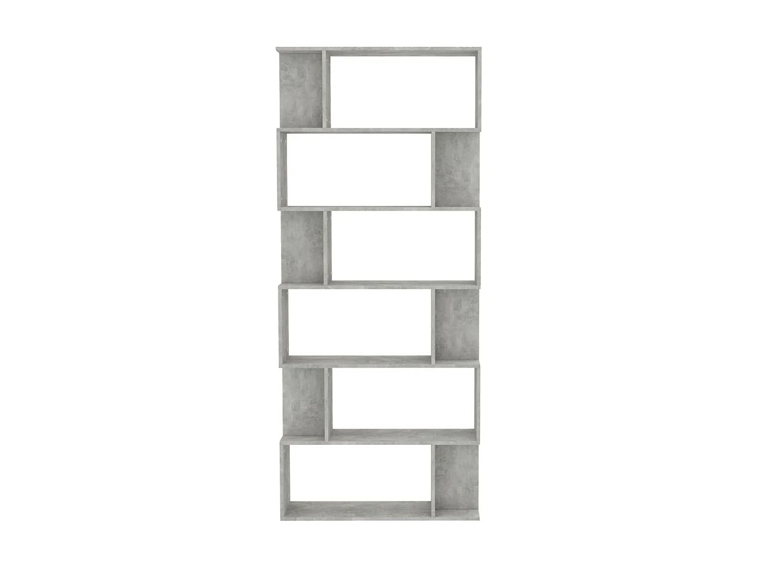 Bibliothèque-Séparateur de pièce Gris béton 80x24x192