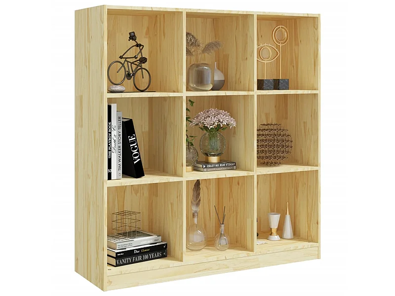 Bibliothèque-Séparateur de pièce 104x33,5x110 Pin massif