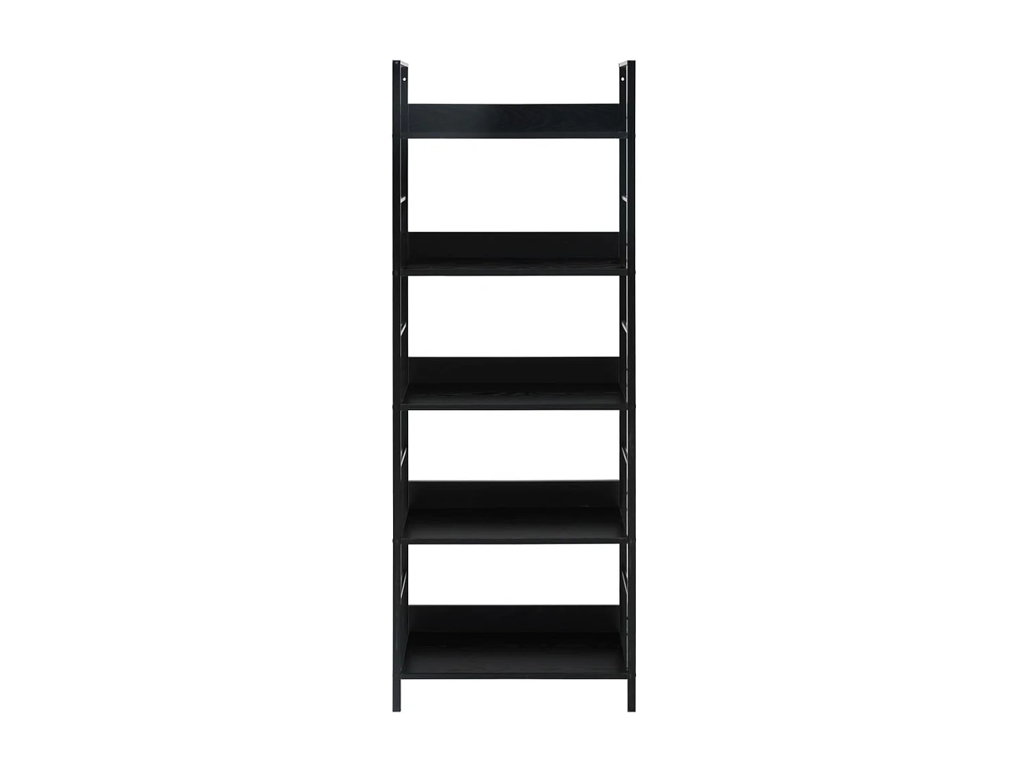 Bibliothèque à 5 niveaux Noir 60x27,6x158,5