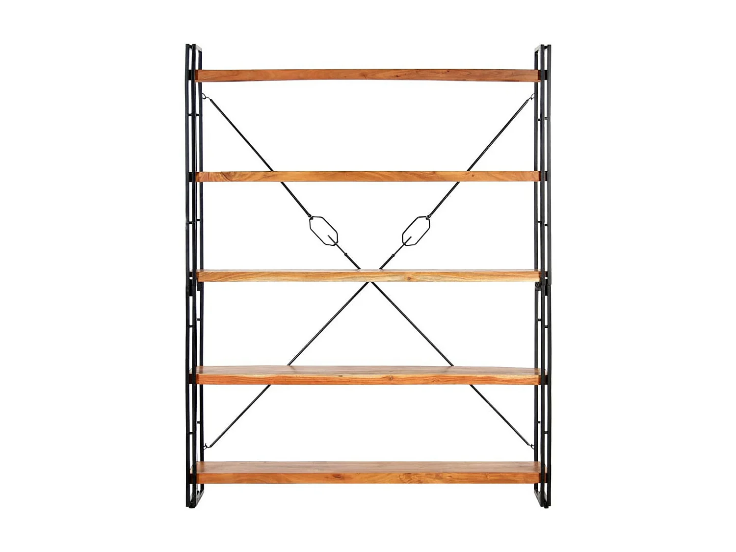 Bibliothèque à 5 niveaux 140x30x180 Bois d'acacia solide