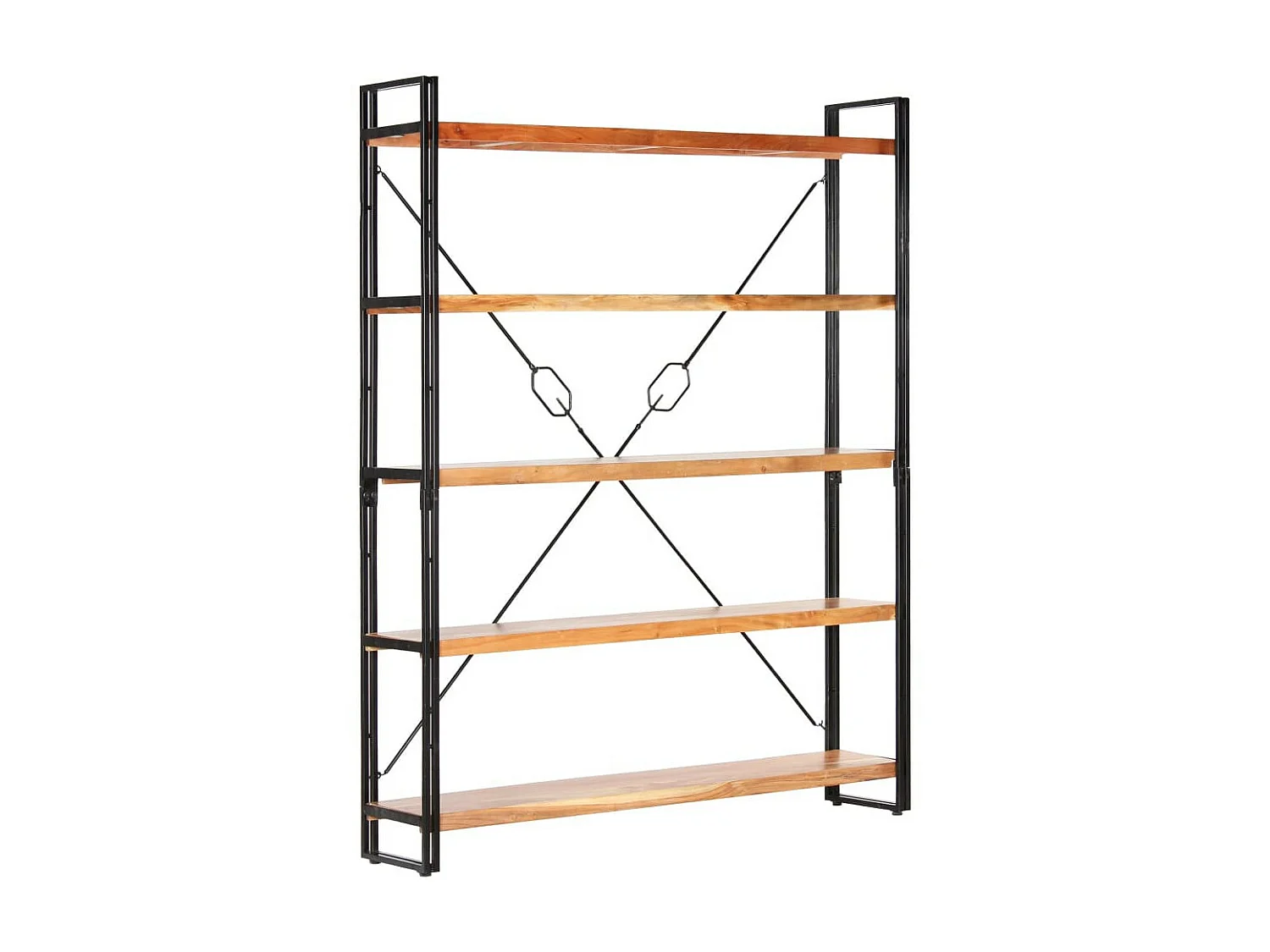 Bibliothèque à 5 niveaux 140x30x180 Bois d'acacia solide