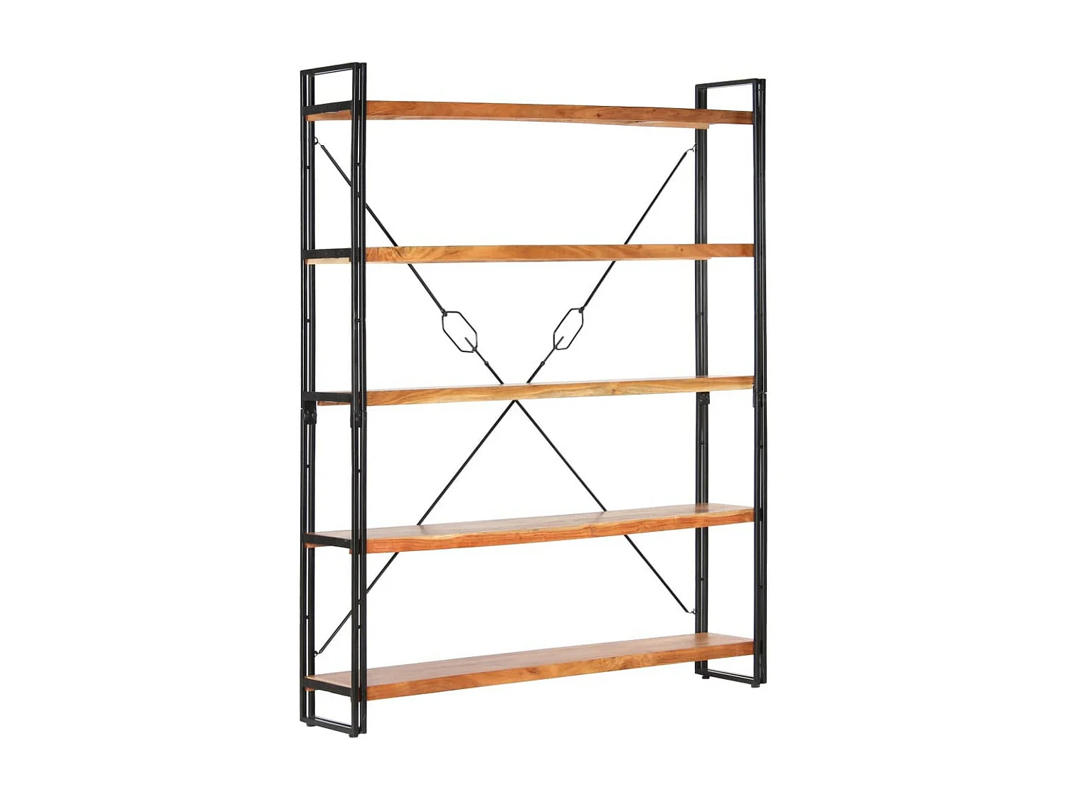 Bibliothèque à 5 niveaux 140x30x180 Bois d'acacia solide