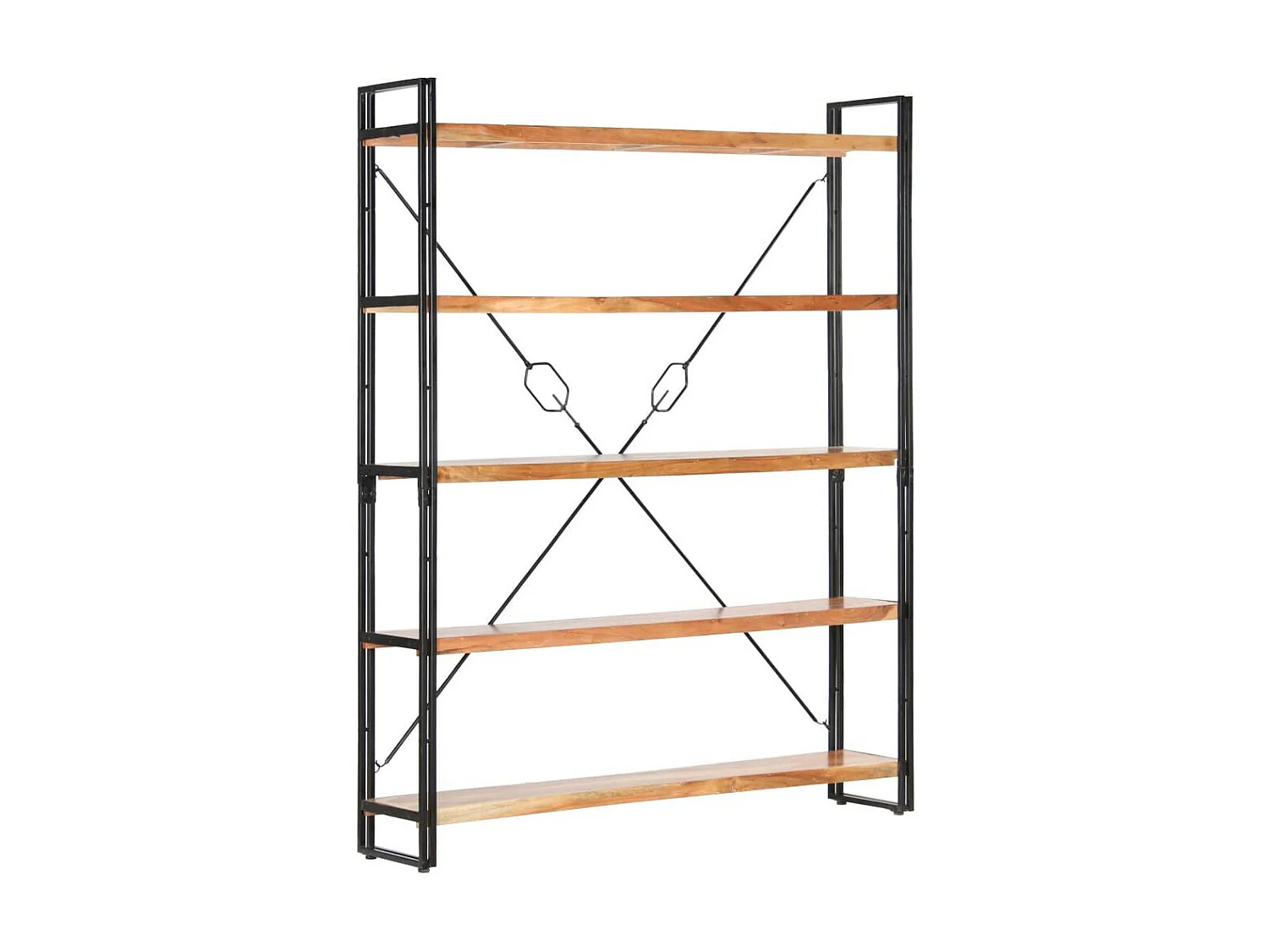 Bibliothèque à 5 niveaux 140x30x180 Bois d'acacia solide