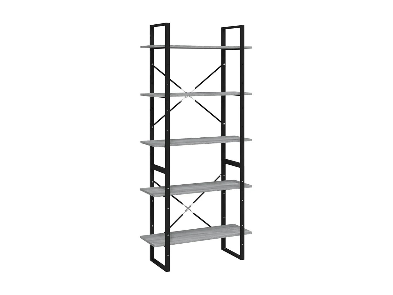 Bibliothèque 5 niveaux Sonoma 80x30x175 Bois d'ingénierie