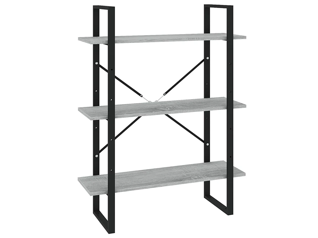 Bibliothèque 5 niveaux Sonoma 80x30x175 Bois d'ingénierie