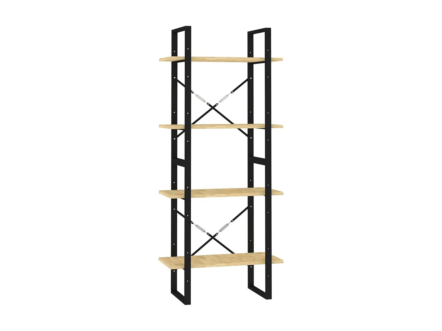 Bibliothèque à 4 niveaux 60x30x140 Bois de pin massif