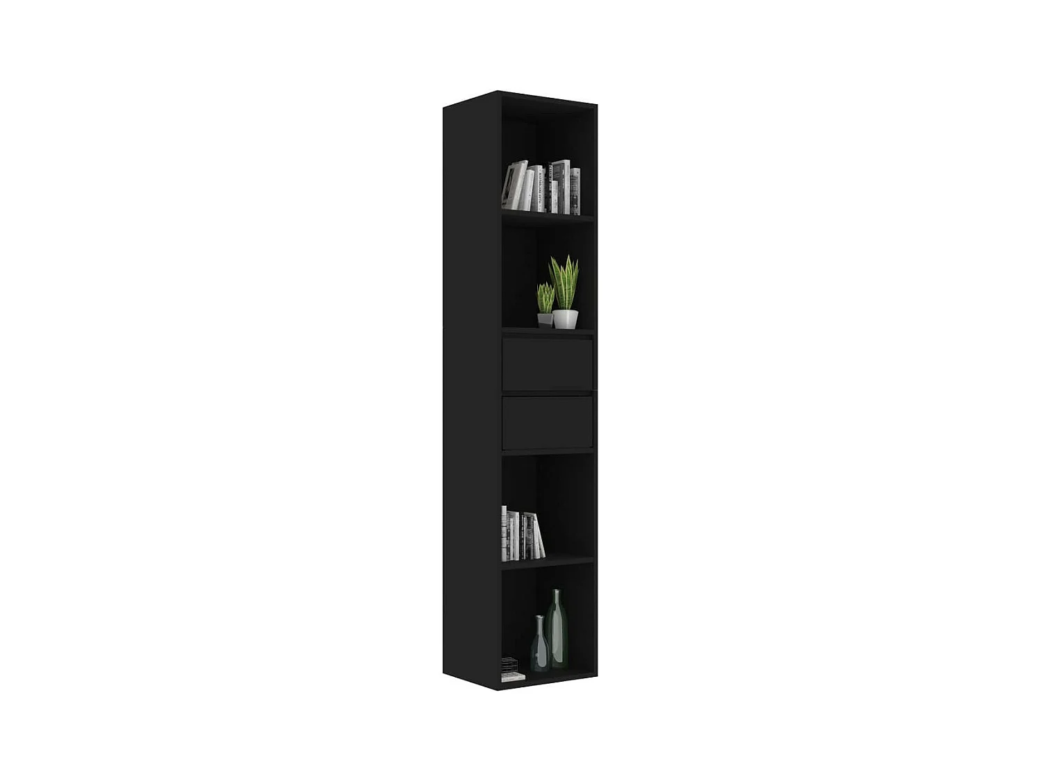 Bibliothèque Noir 36x30x171