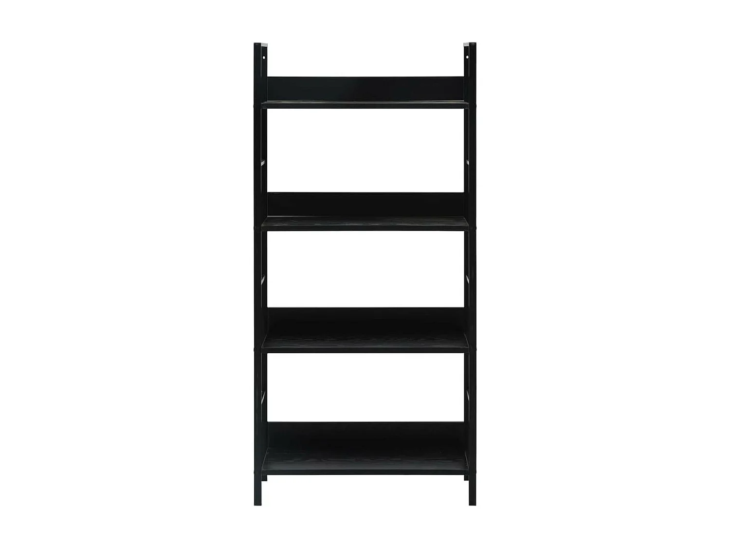 Bibliothèque à 4 niveaux Noir 60x27,6x124,5