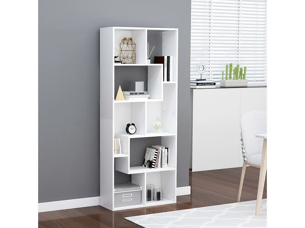 Bibliothèque Blanc 67x24x161