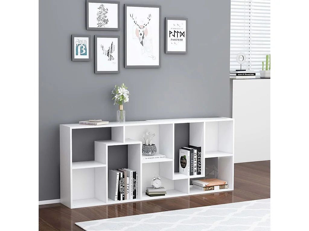 Bibliothèque Blanc 67x24x161