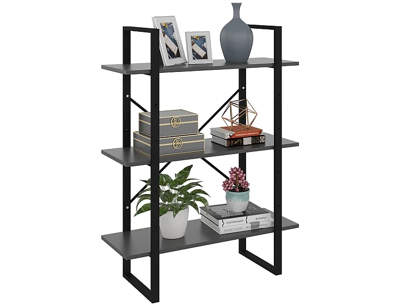 Bibliothèque Gris 80x30x105