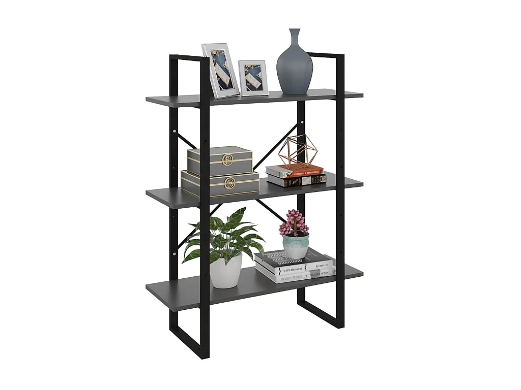 Bibliothèque Gris 80x30x105
