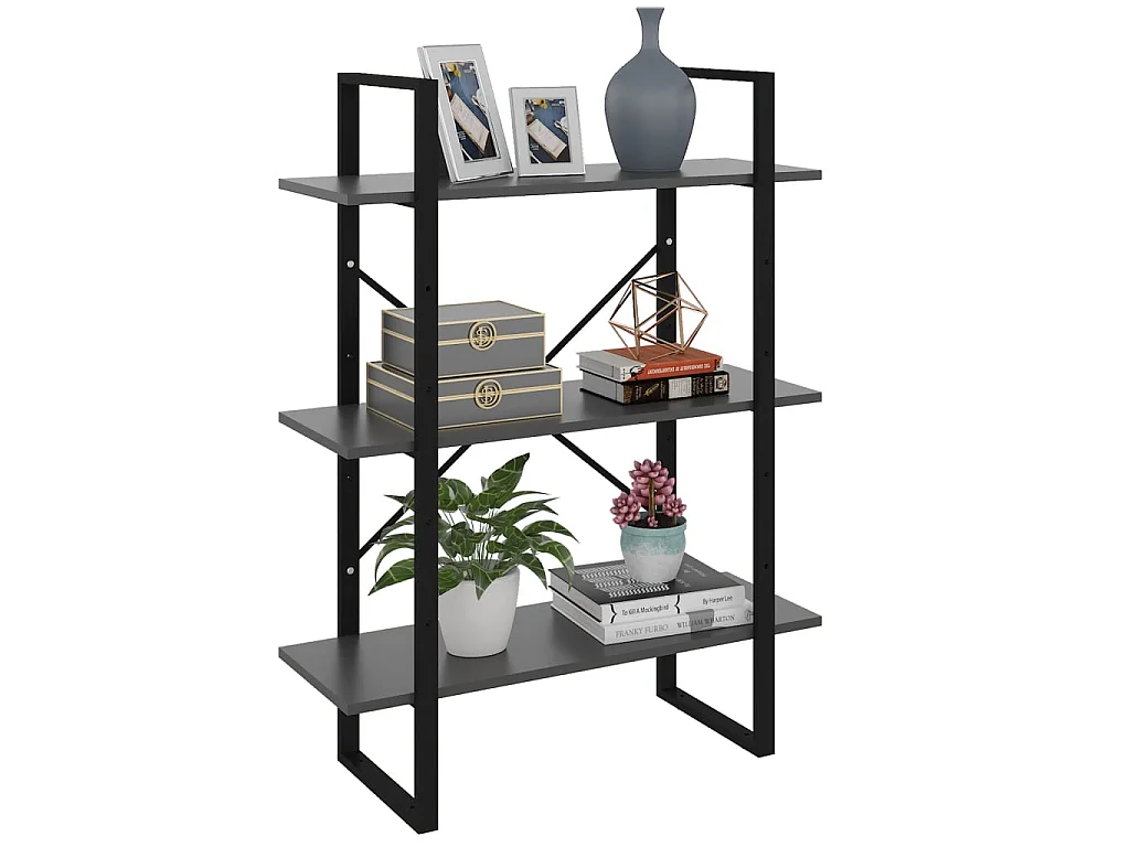 Bibliothèque Gris 80x30x105