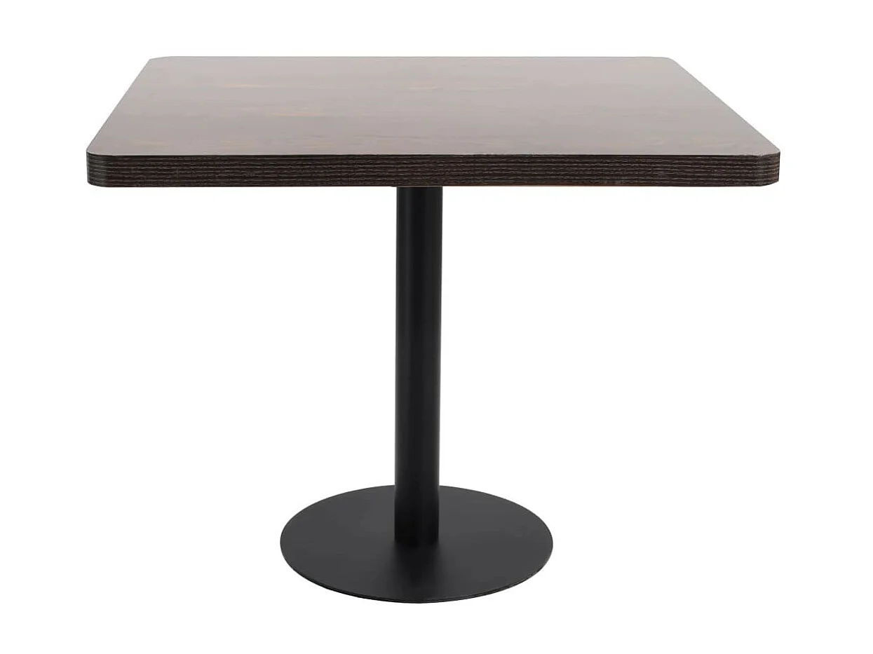 Table de bistro Marron foncé 80x80 MDF
