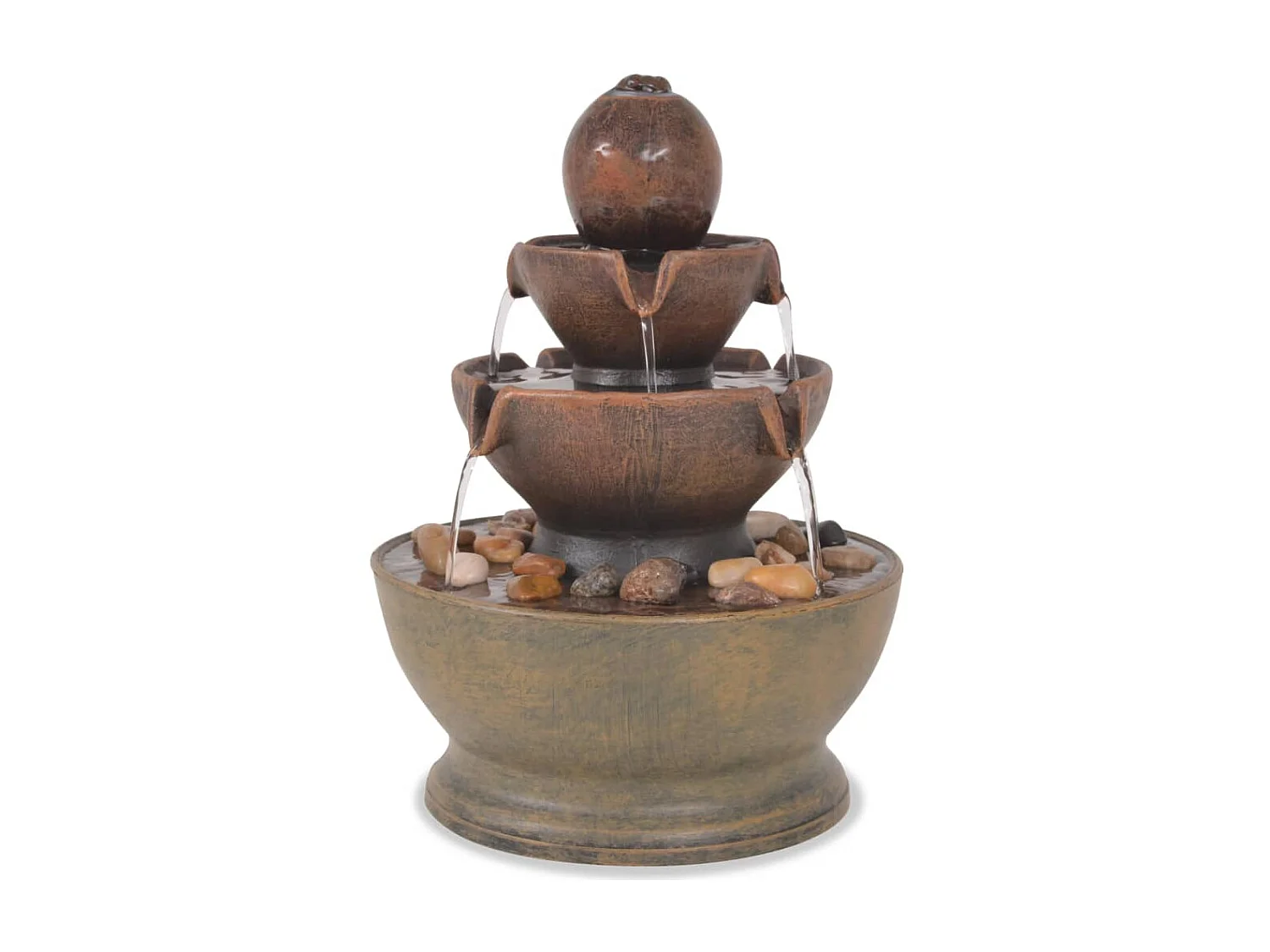 Fontaine d'intérieur avec pompe Polyrésine