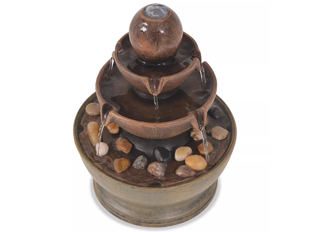 Fontaine d'intérieur avec pompe Polyrésine