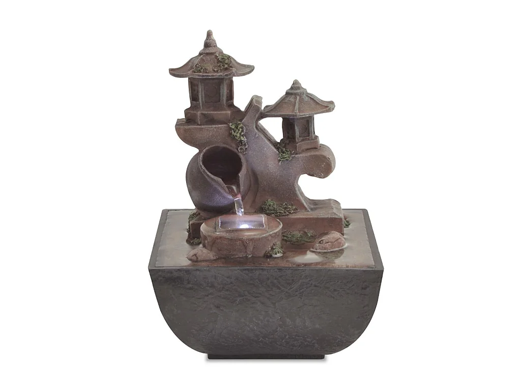 Fontaine d'intérieur avec lampe LED Polyrésine 4
