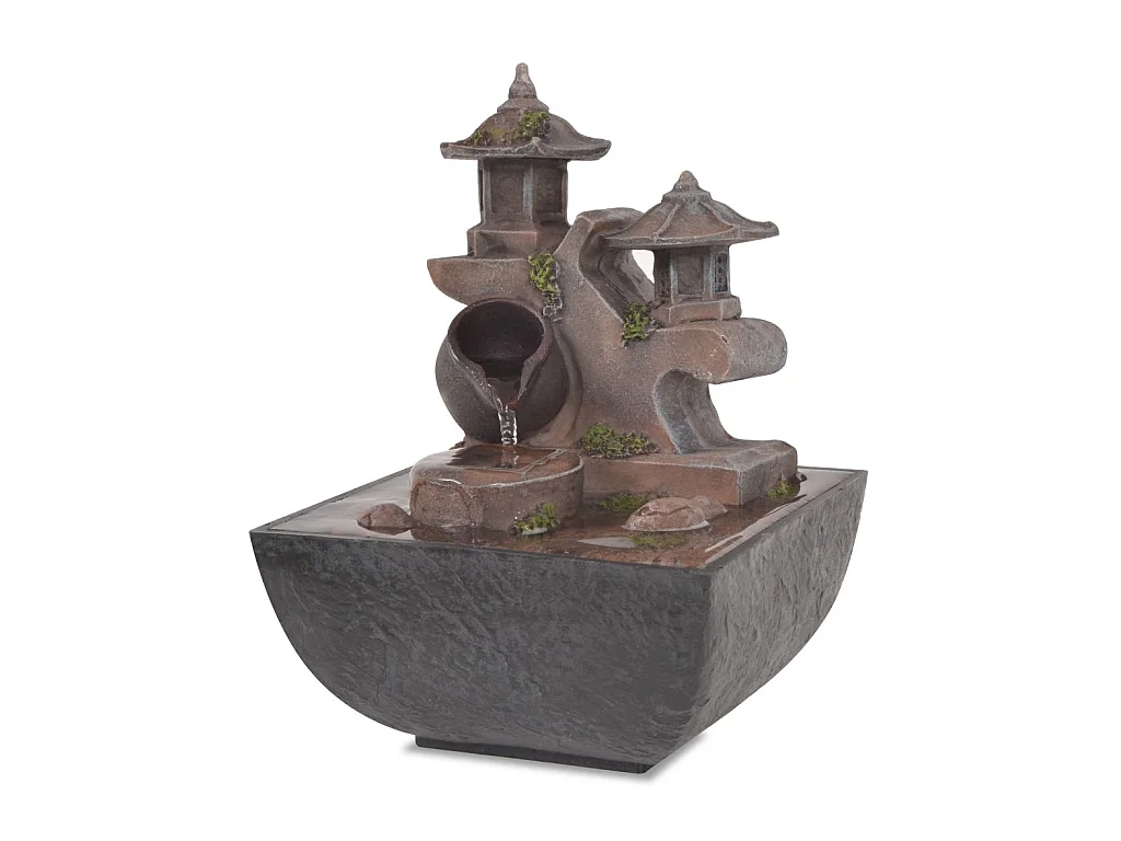 Fontaine d'intérieur avec lampe LED Polyrésine 4