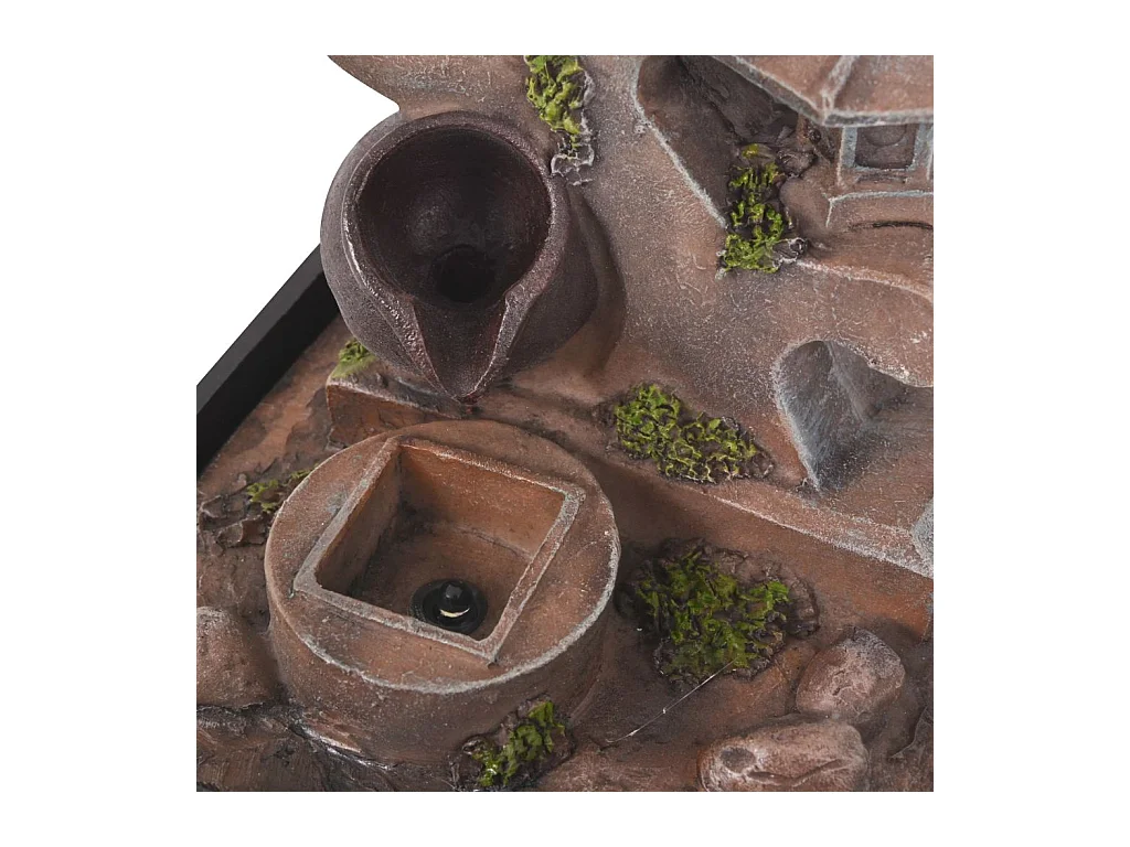 Fontaine d'intérieur avec lampe LED Polyrésine 4