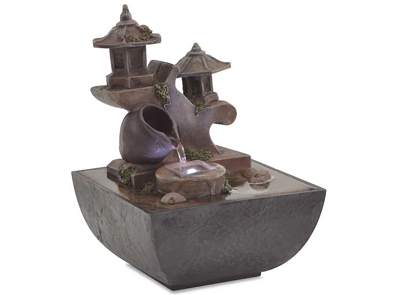 Fontaine d'intérieur avec lampe LED Polyrésine 4