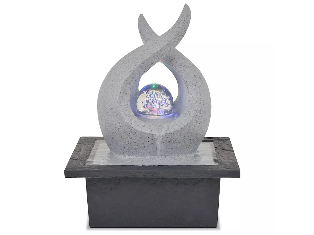 Fontaine d'intérieur avec lampe LED Polyrésine 6