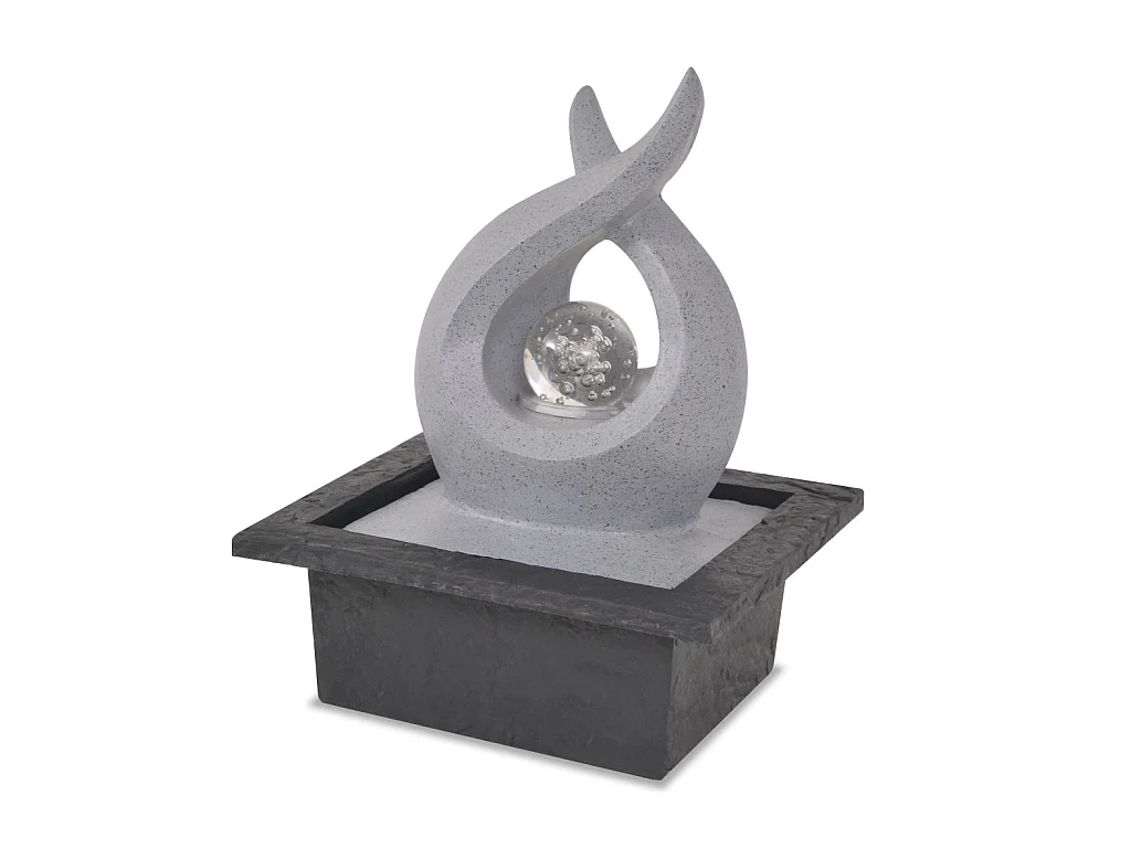 Binnenfontein met LED-verlichting polyresin