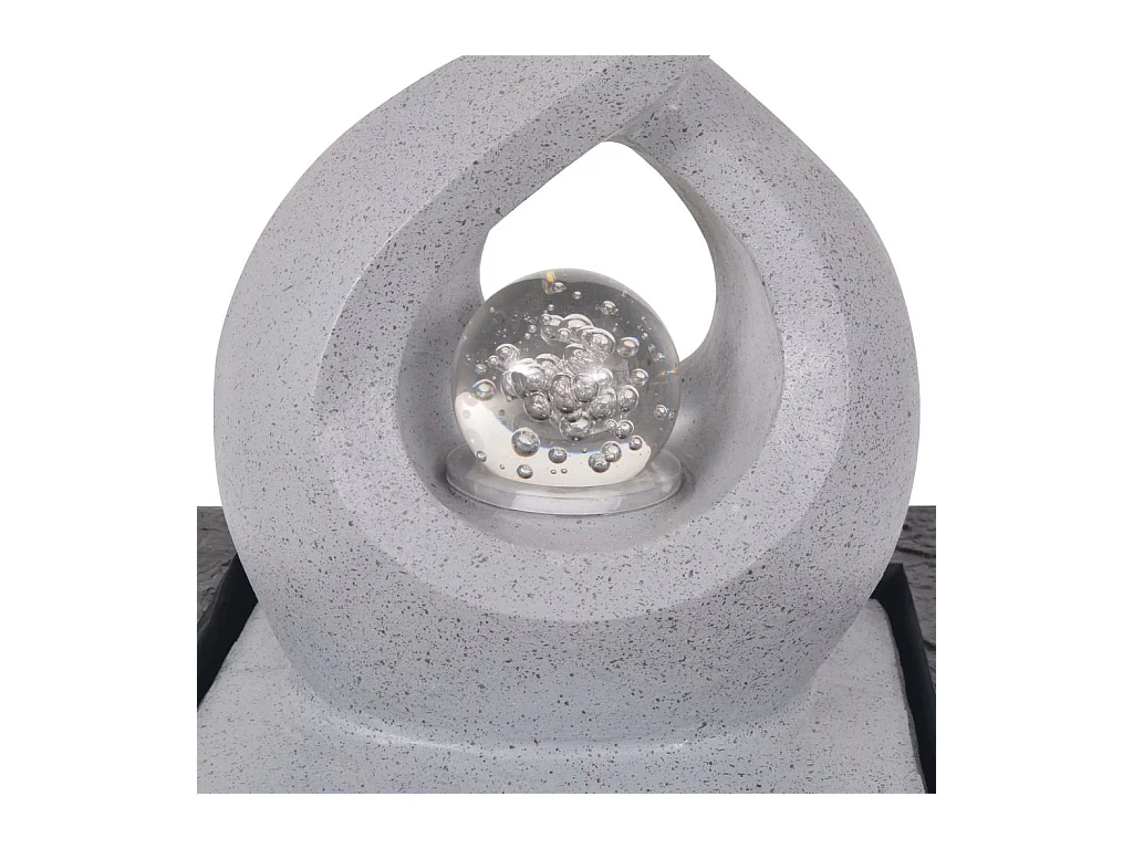 Binnenfontein met LED-verlichting polyresin