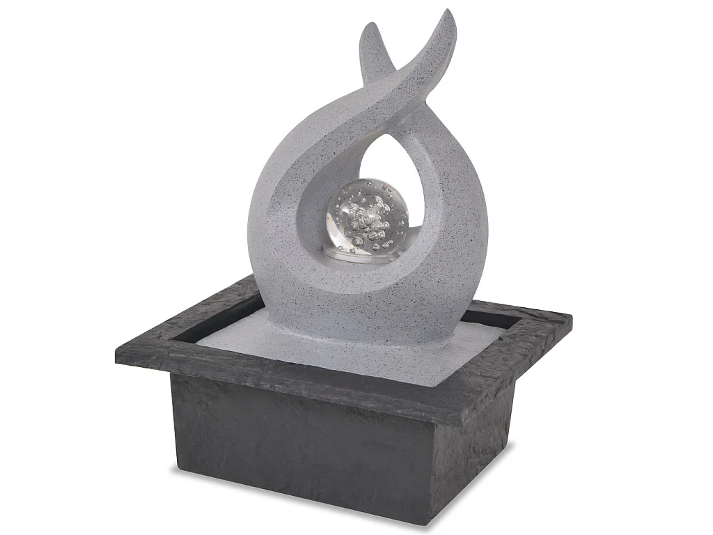 Fontaine d'intérieur avec lampe LED Polyrésine 6