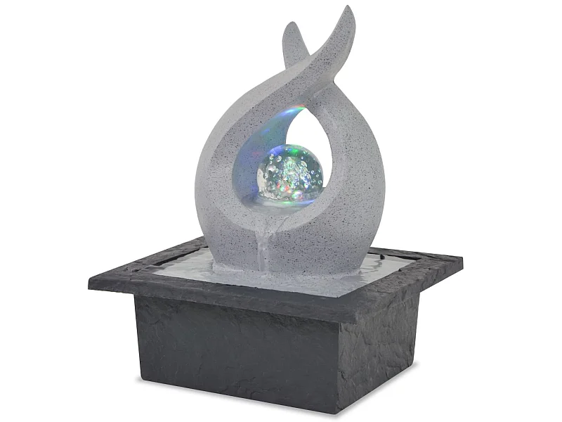 Fontaine d'intérieur avec lampe LED Polyrésine 6