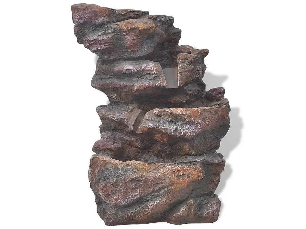 Fontaine d'intérieur avec lumière LED Polyrésine