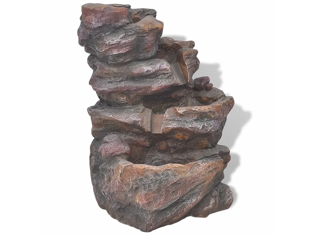 Fontaine d'intérieur avec lumière LED Polyrésine