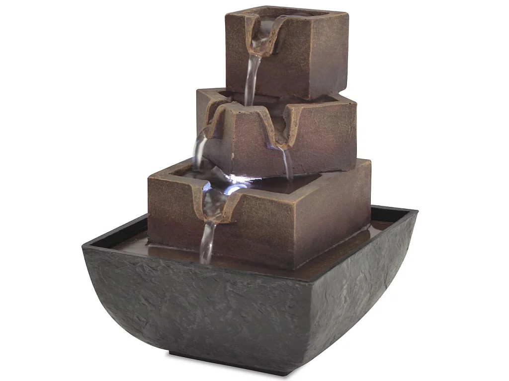 Fontaine d'intérieur avec lampe LED Polyrésine 8